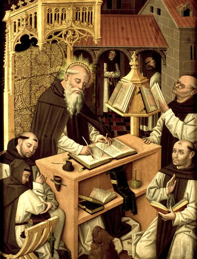 San Girolamo nello scriptorium da Master of Parral